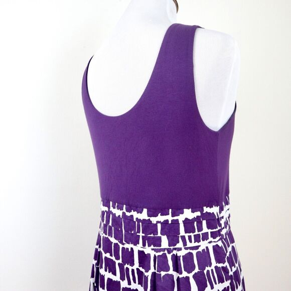 Boden US 10 Jersey Scoop Neck A-line Dress Sleeveless Tank Purple - Picture 5 of 9